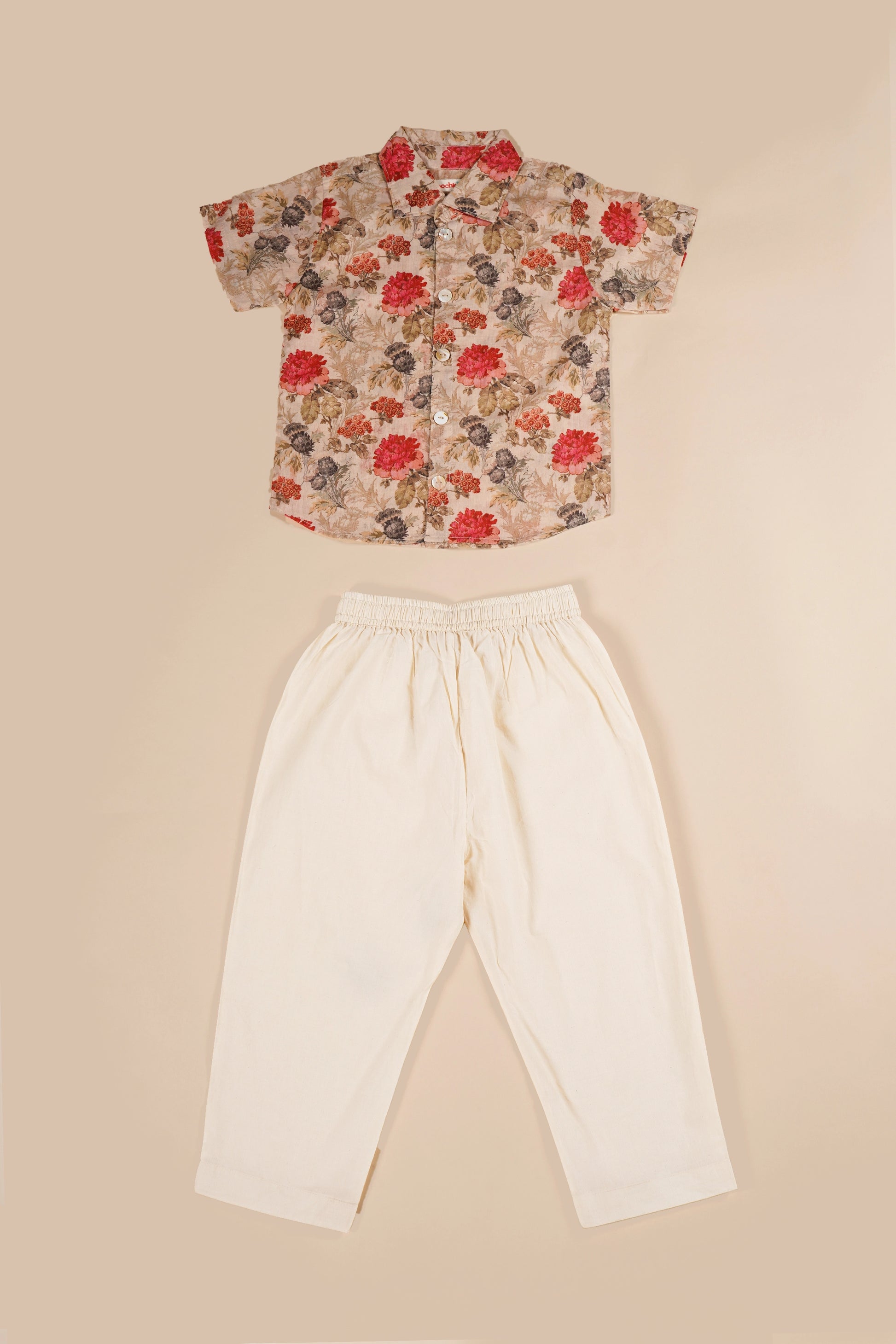 Poochkie pink floral dress for kids