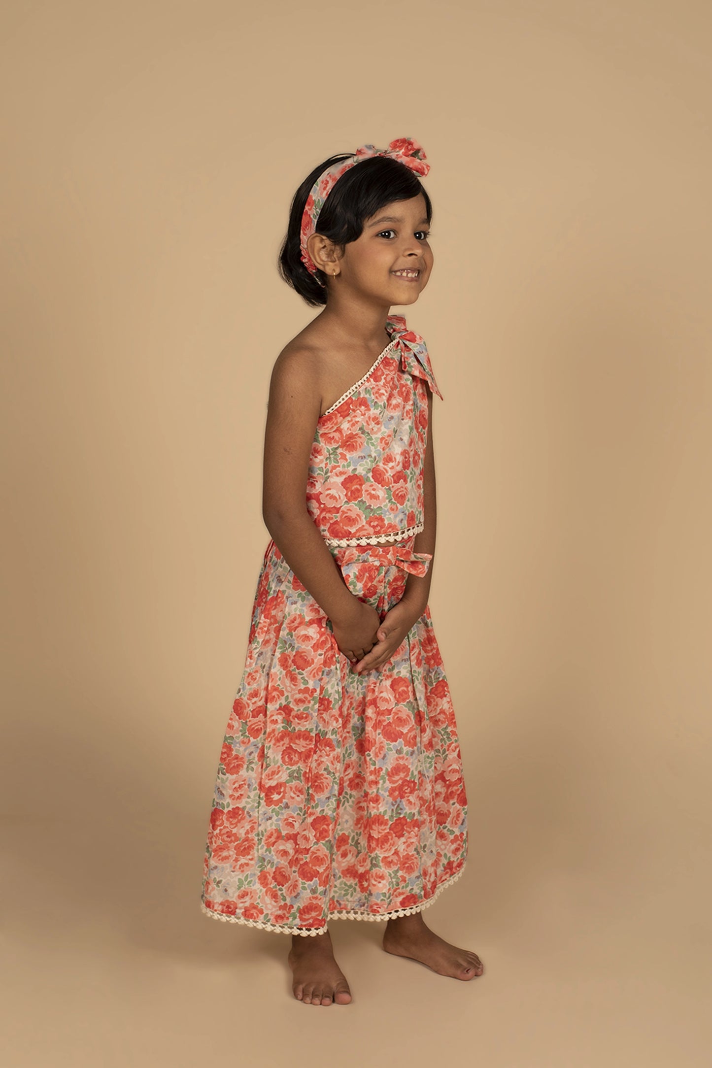 Poochkie red colour lehenga for  kids