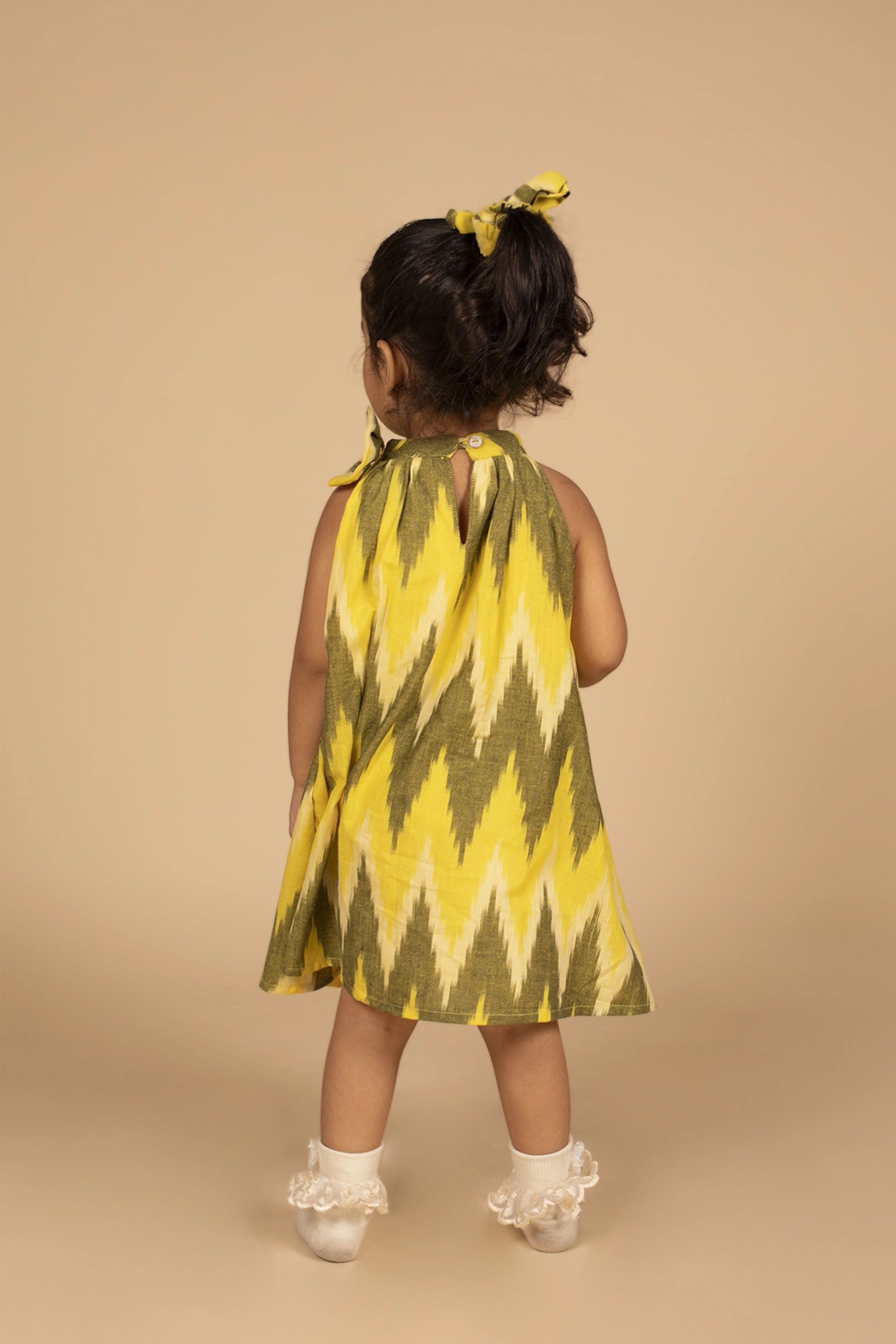 Poochkie yellow frock for kids