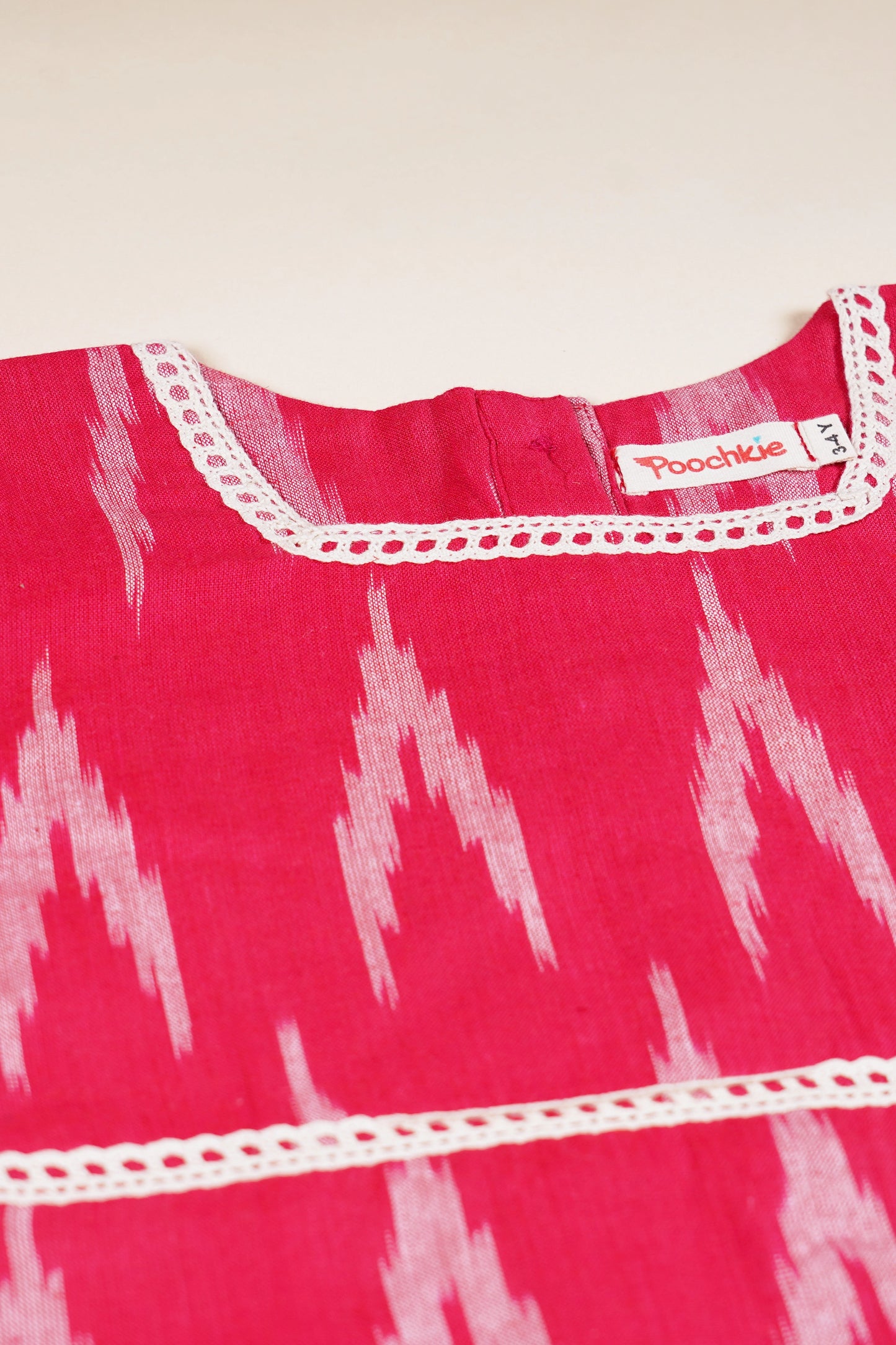 poochkie traditional red lehenga for kids