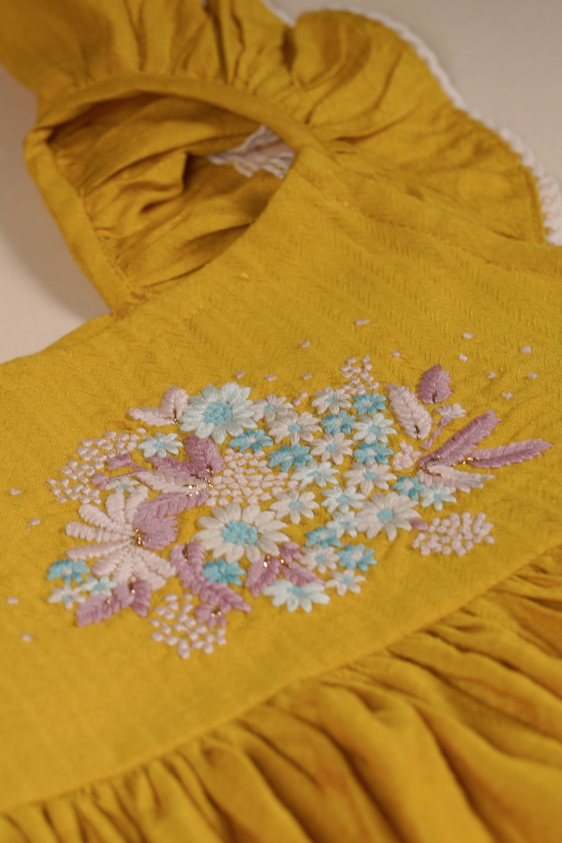 poochkie mustard yellow dress for kids