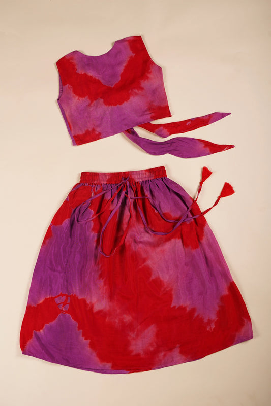 Poochkie pink  lehenga for kids