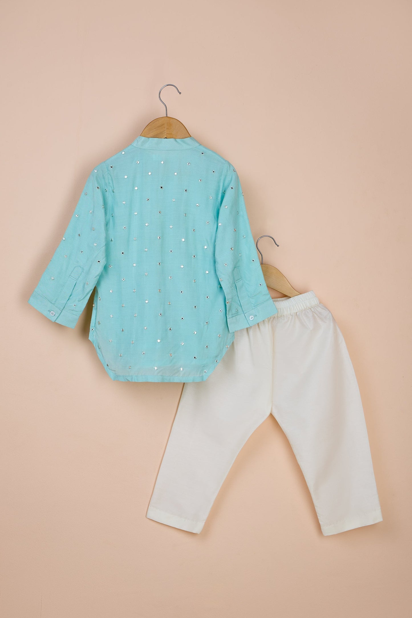 Firoza Embroidered Stylish Cut Kurta with pant