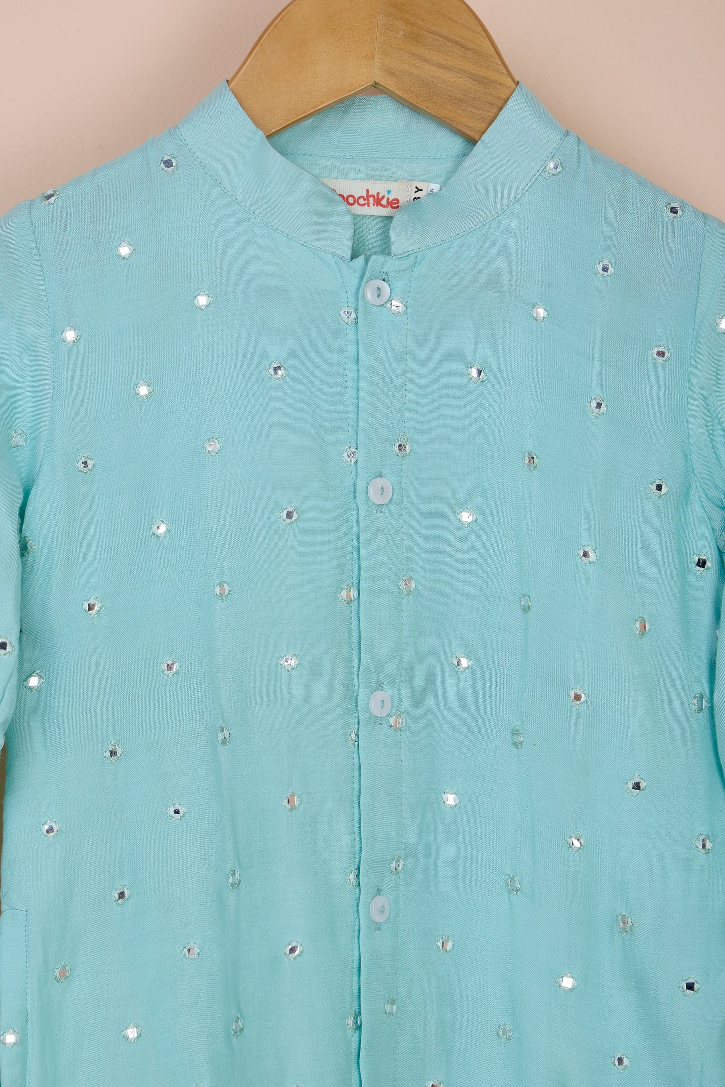 Firoza Embroidered Stylish Cut Kurta with pant