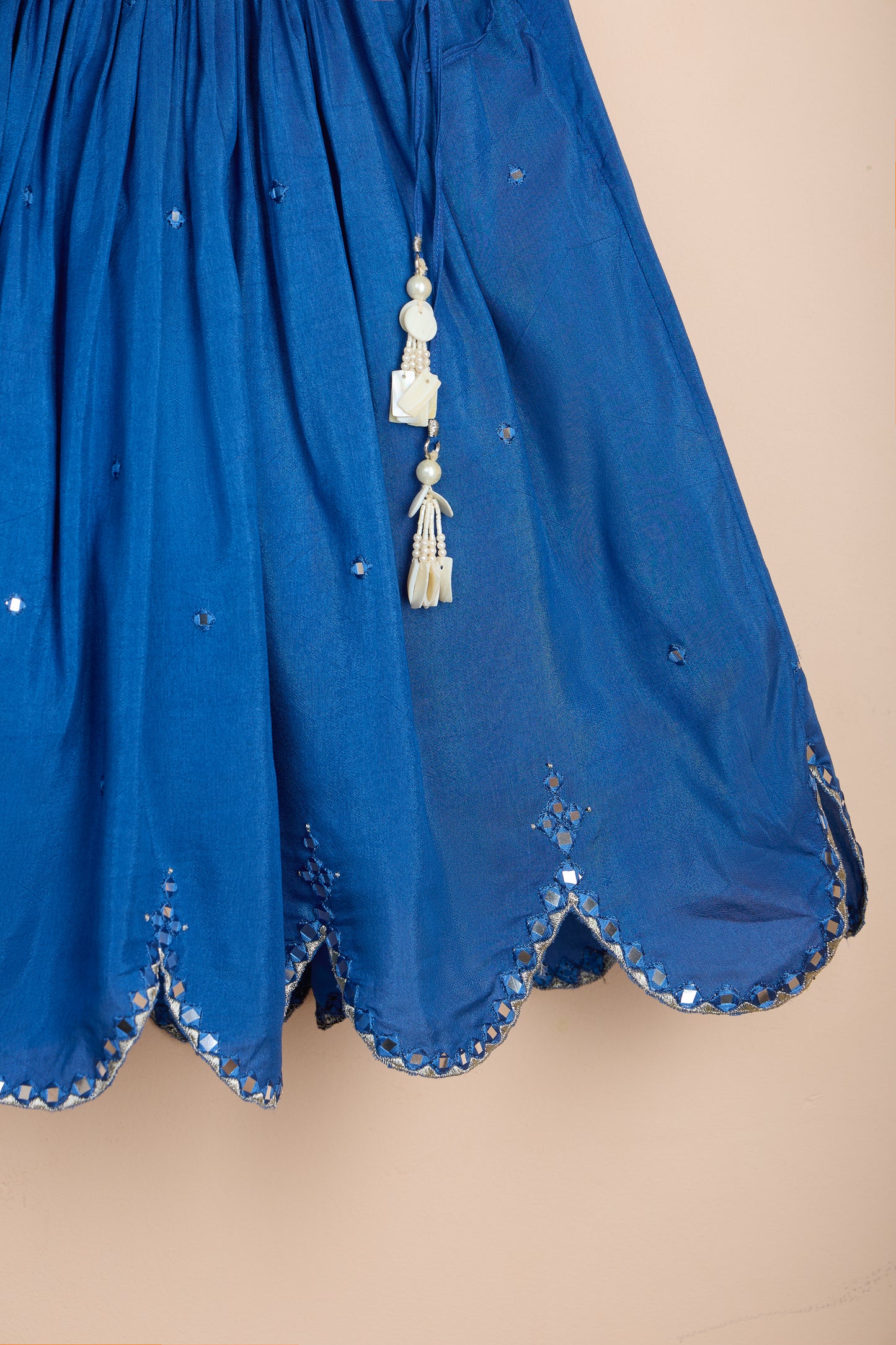 Abha Off White Blue Lehenga Set