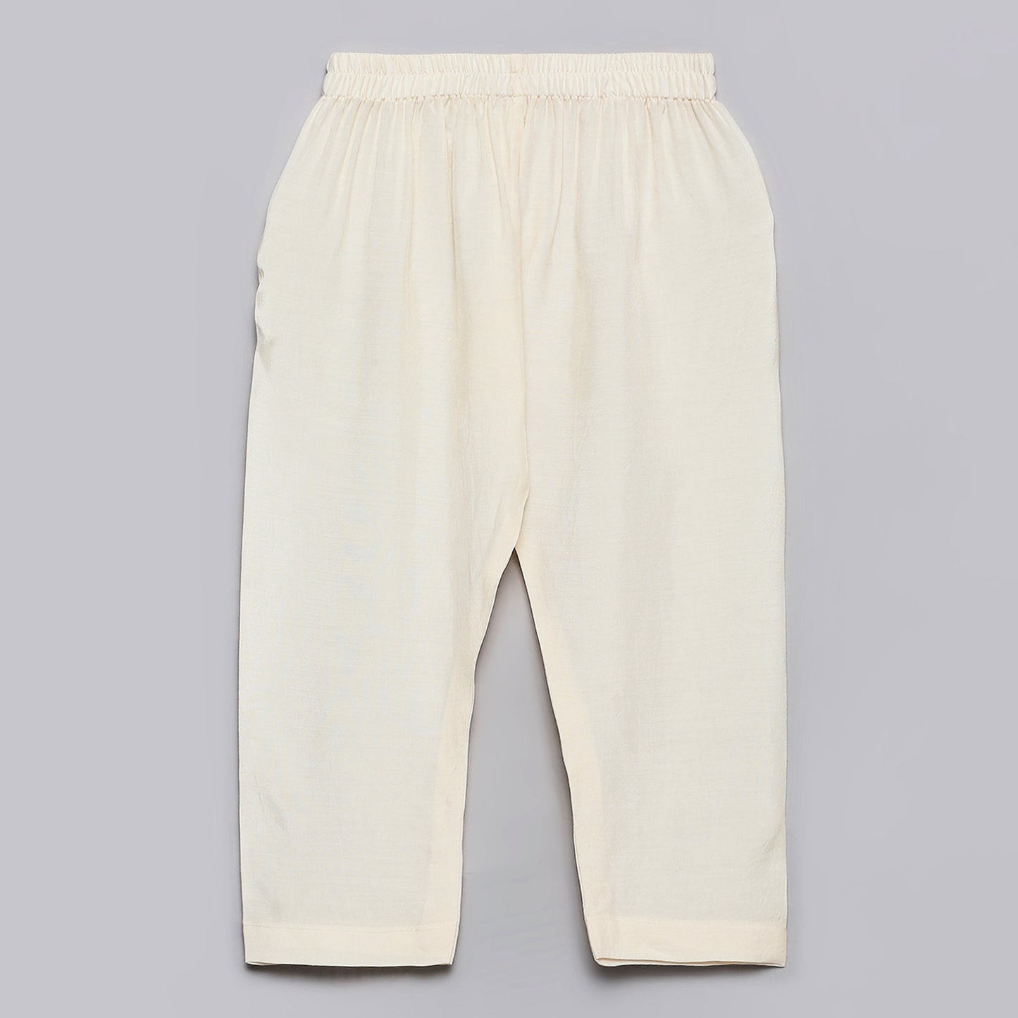 Embroidered midnight blue kurta & pant set