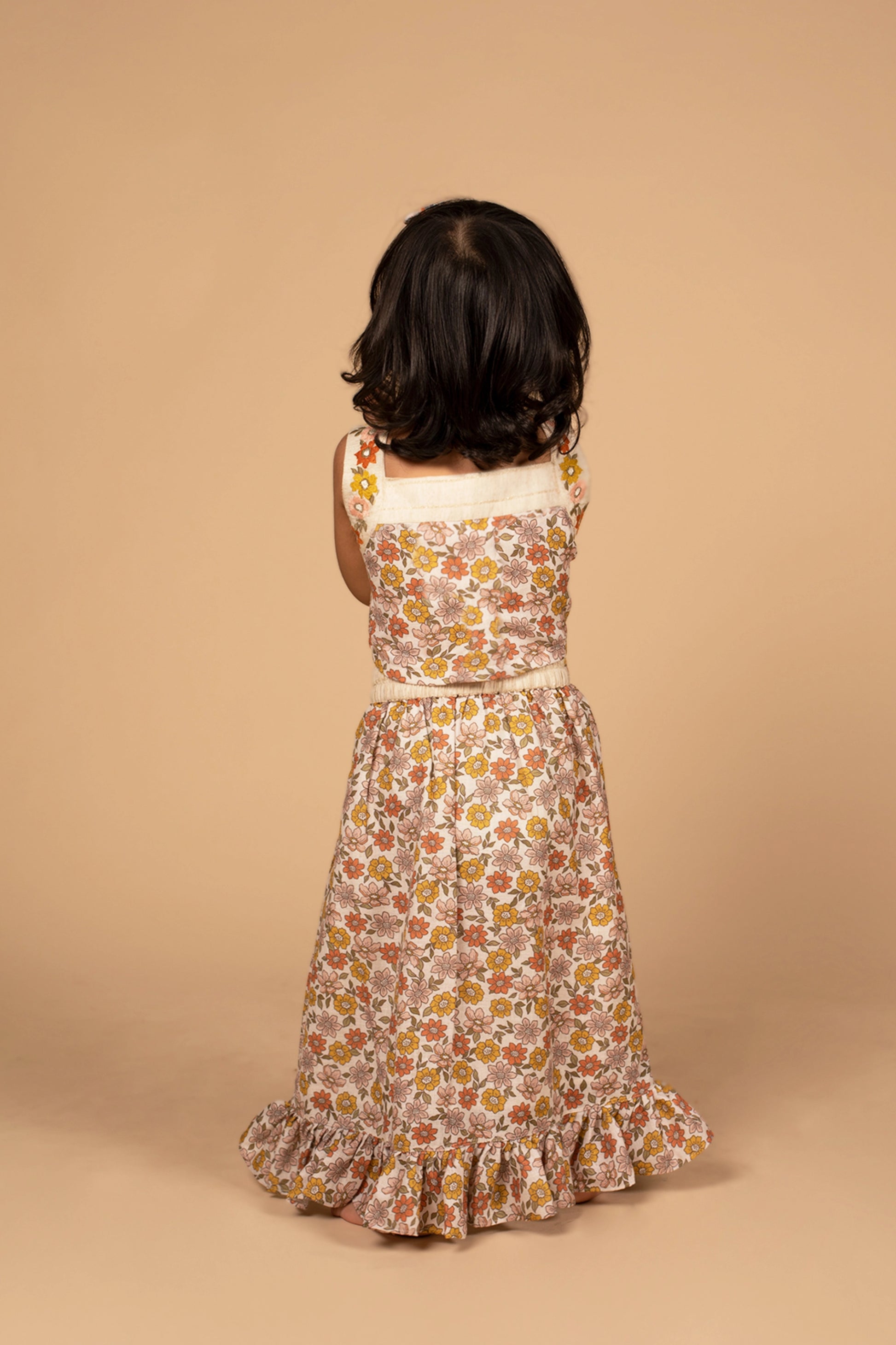 poochkie pista floral dress for kids