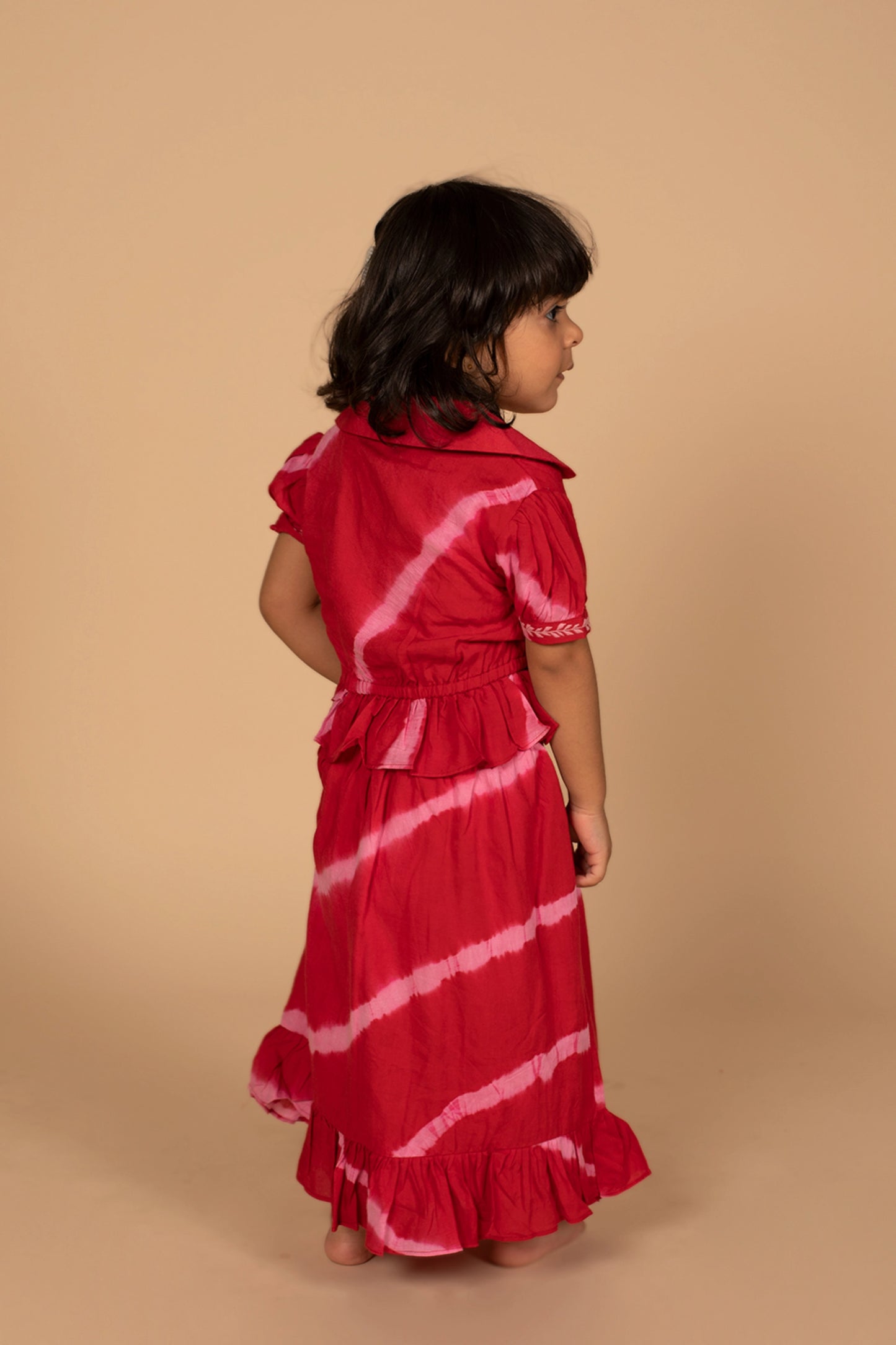 Poochkie pink  lehenga for kids