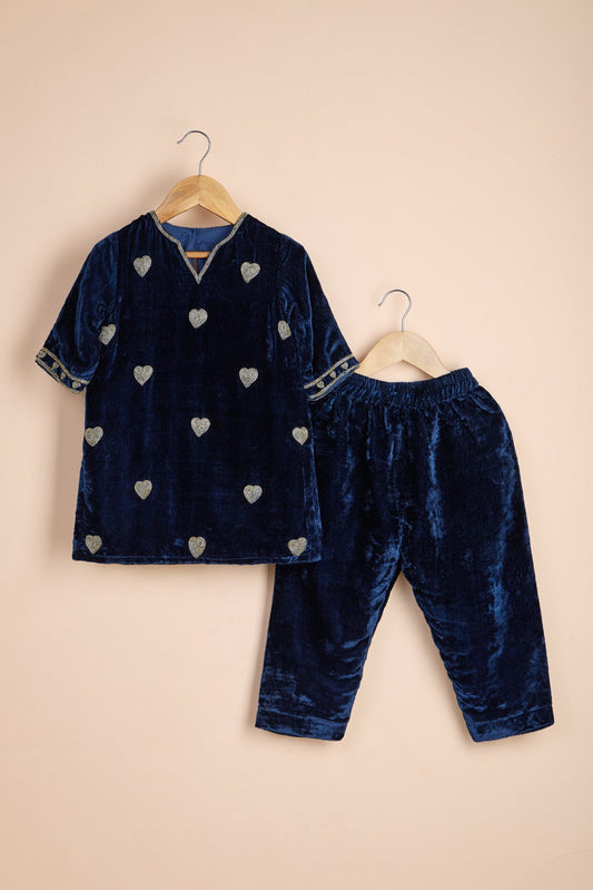 Dilbar Velvet Zardozi Embroidered Lehenga Set