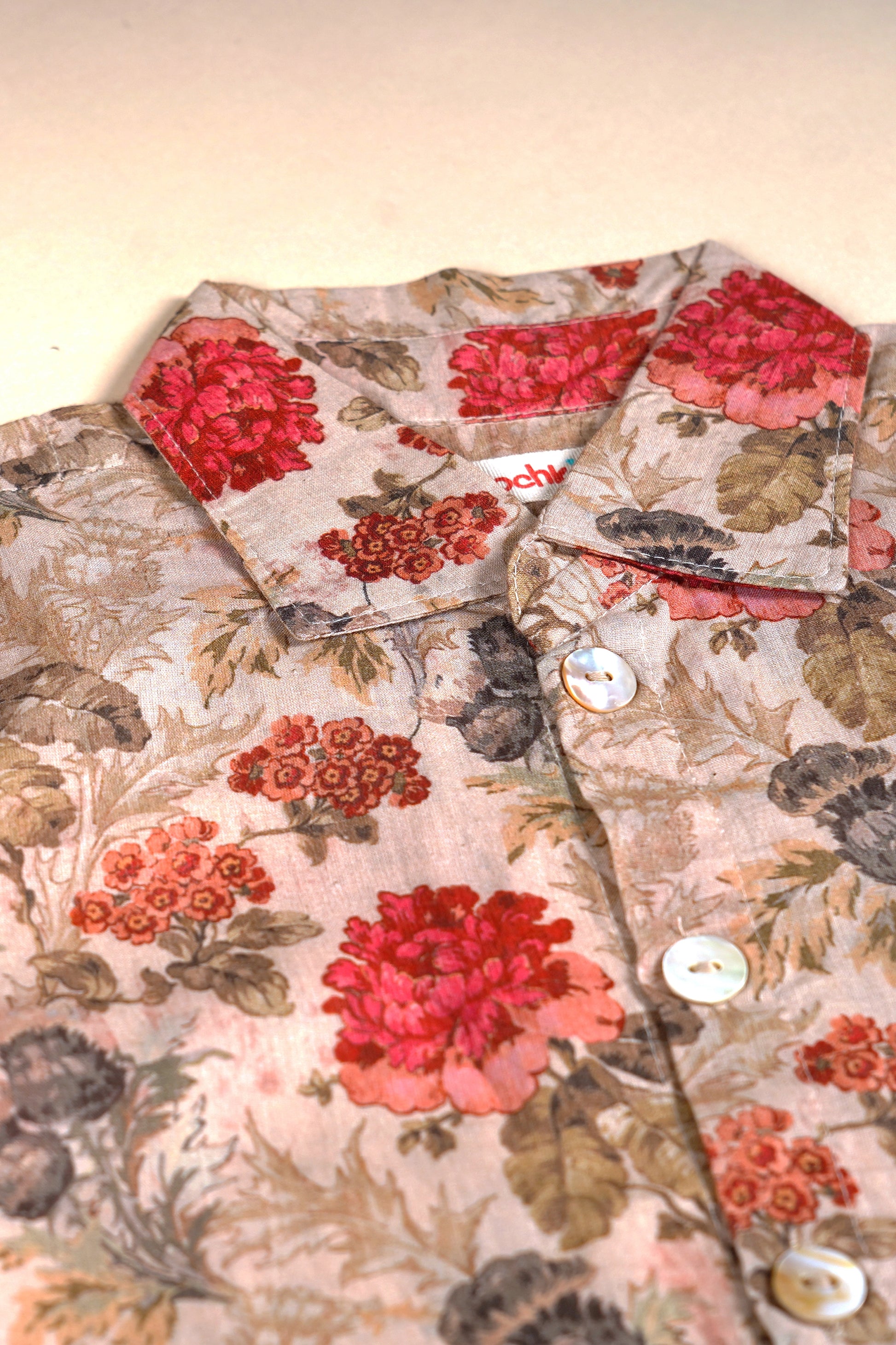 Poochkie pink floral tops for kids 