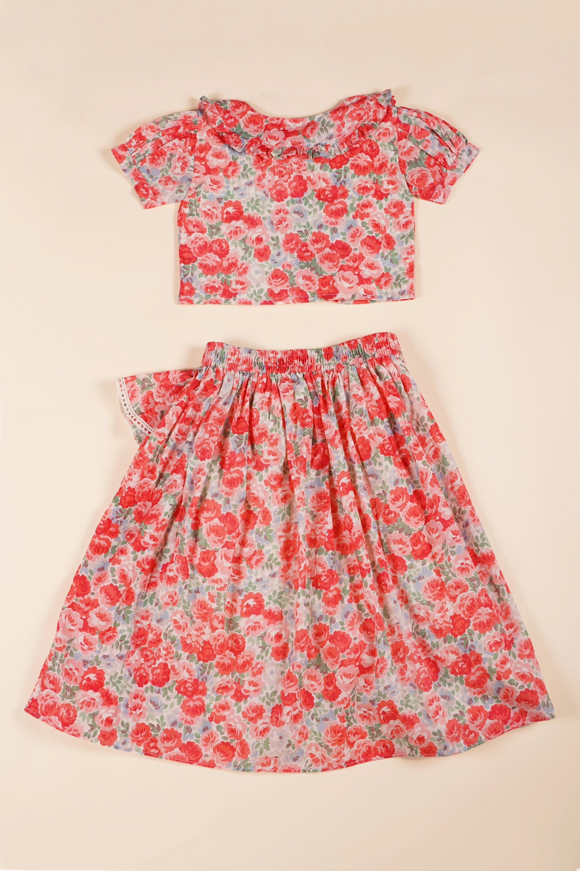 poochkie pink floral dress for kids