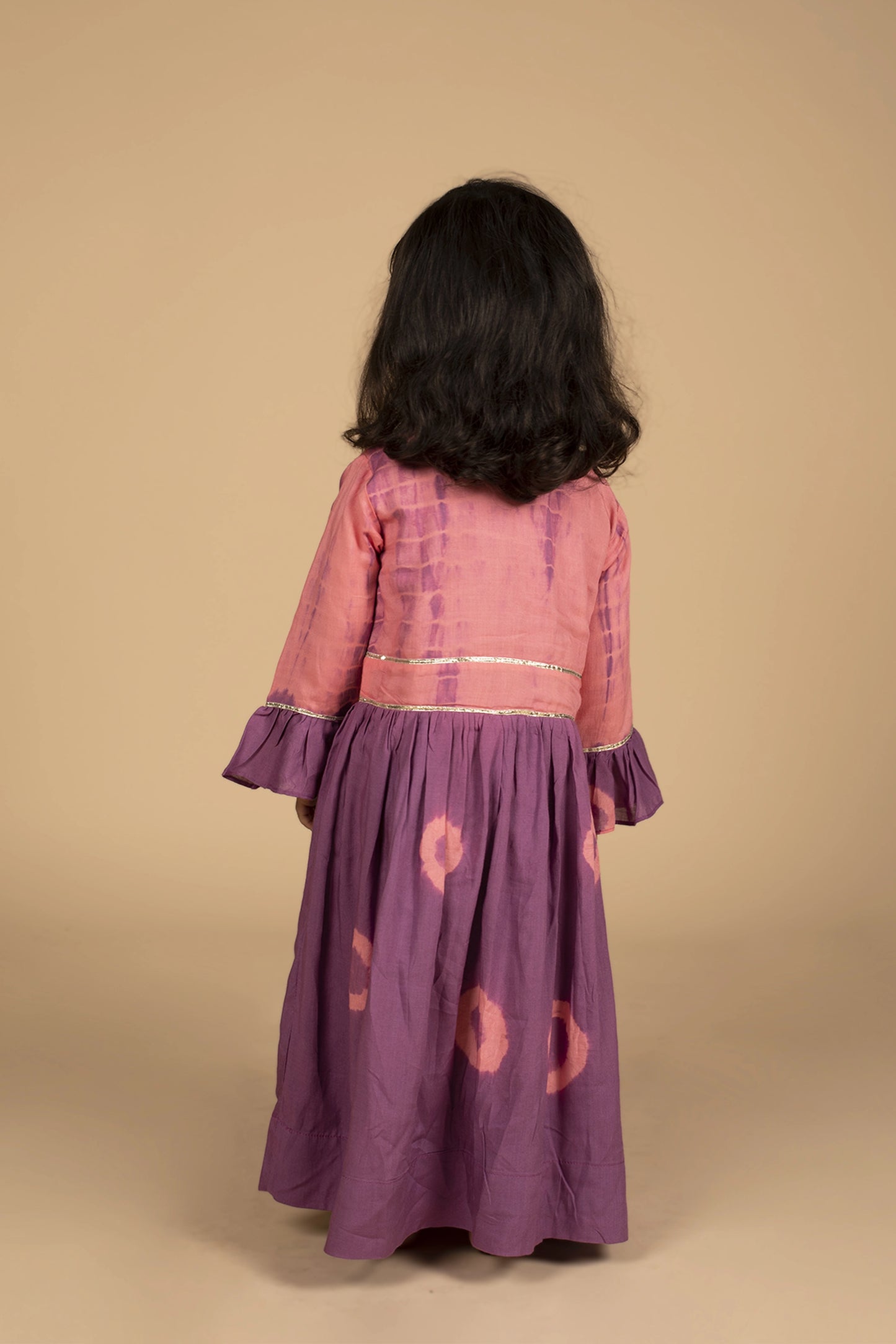 Poochkie traditional pink lehenga for kids 