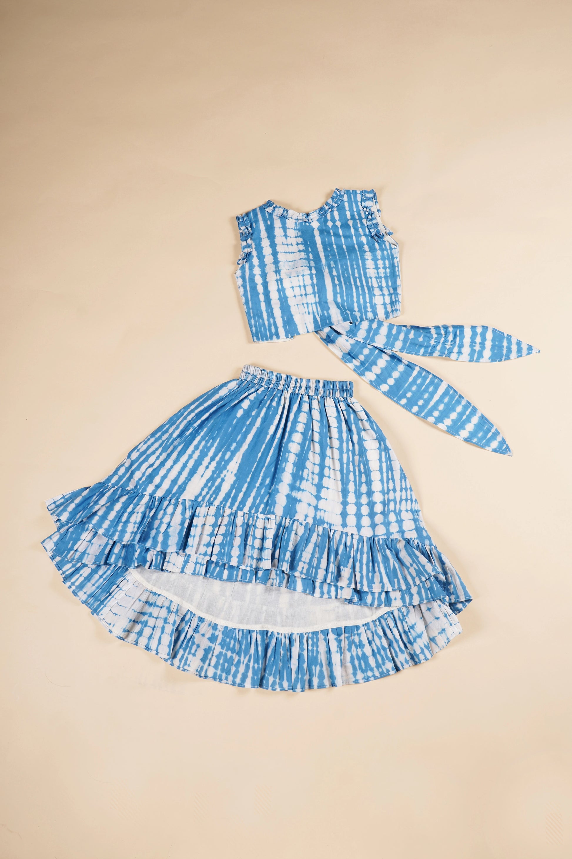 Poochkie blue colour dress for kids