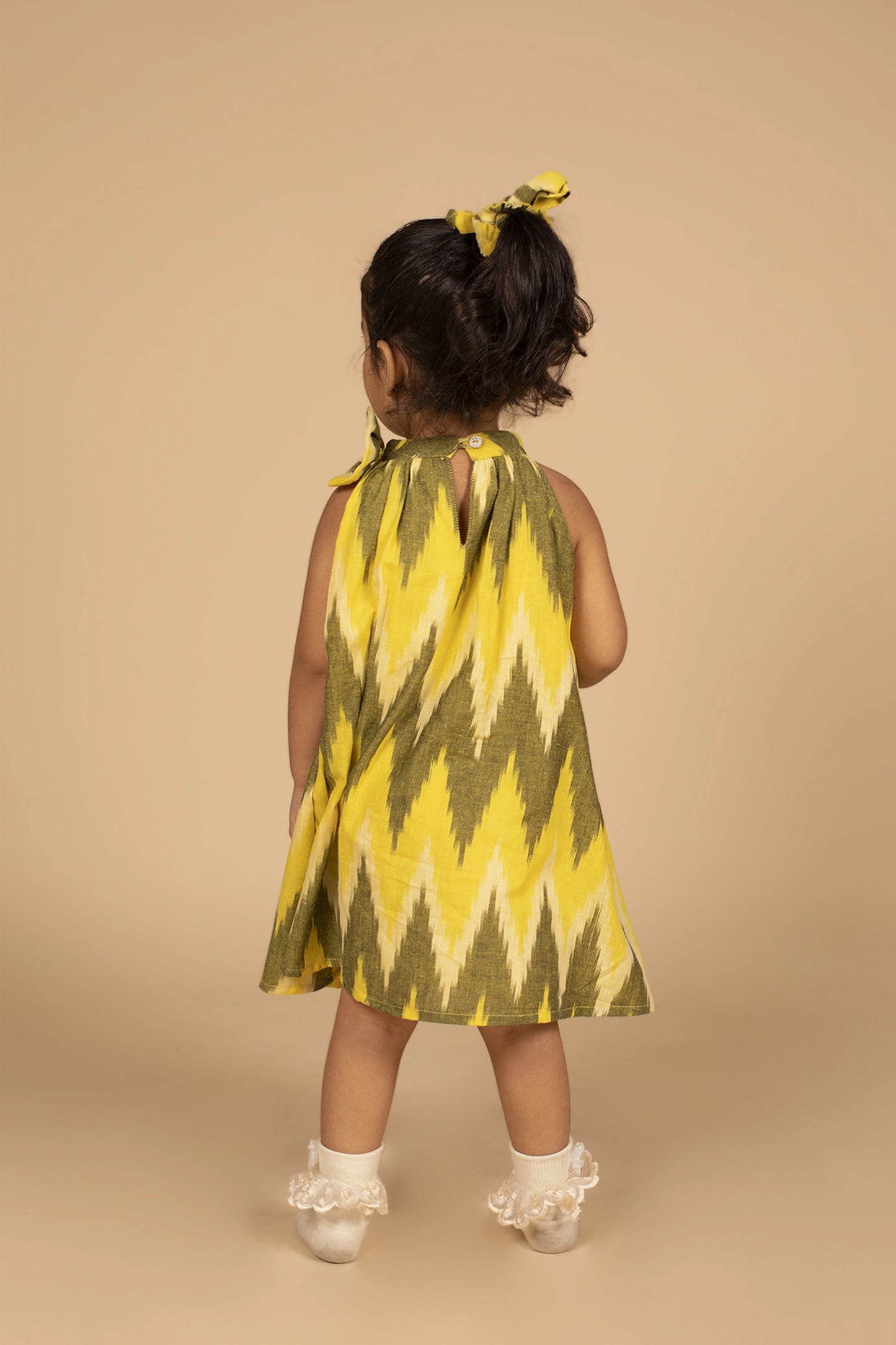 Poochkie yellow frock for kids 