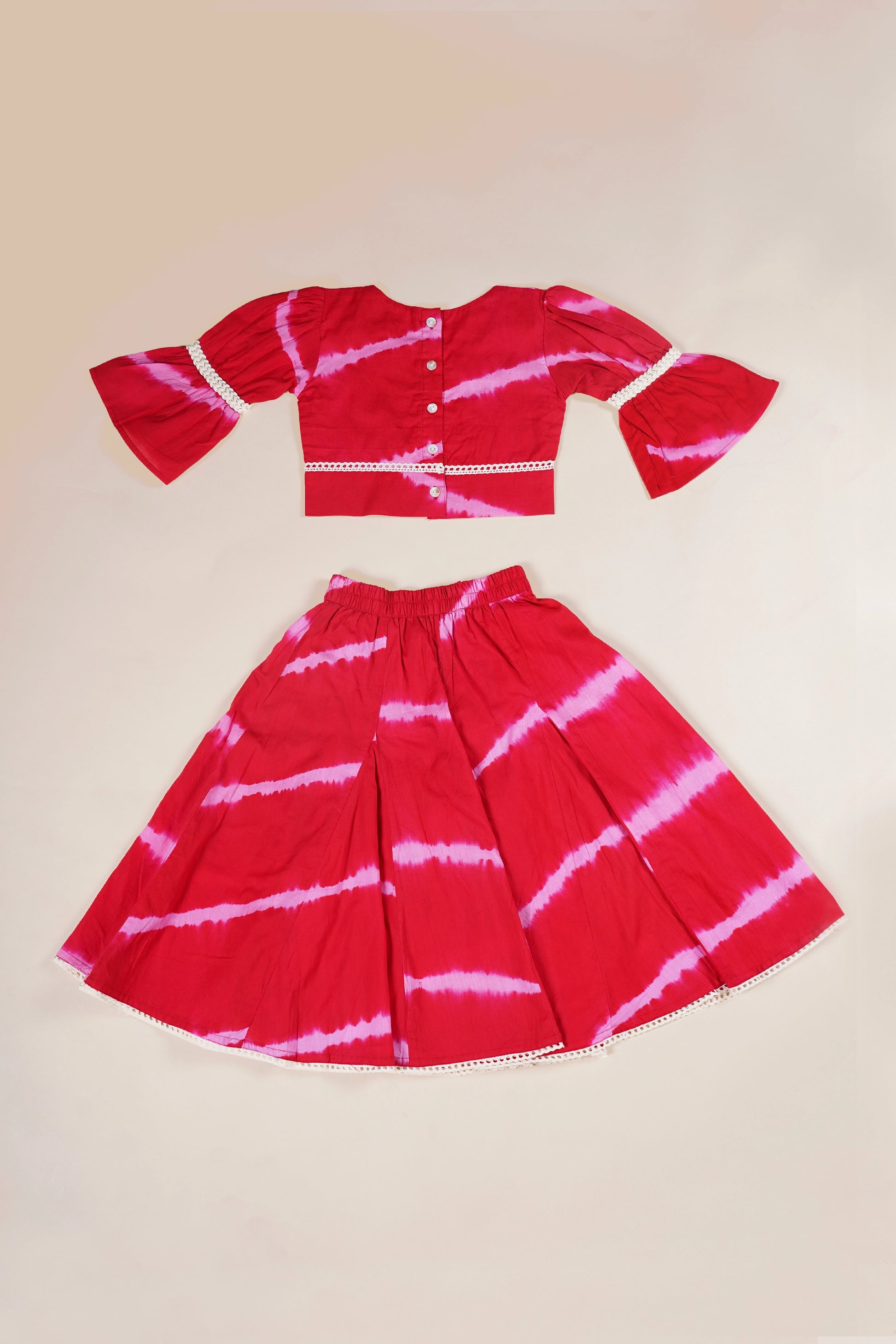 Poochkie red colour frock for kids