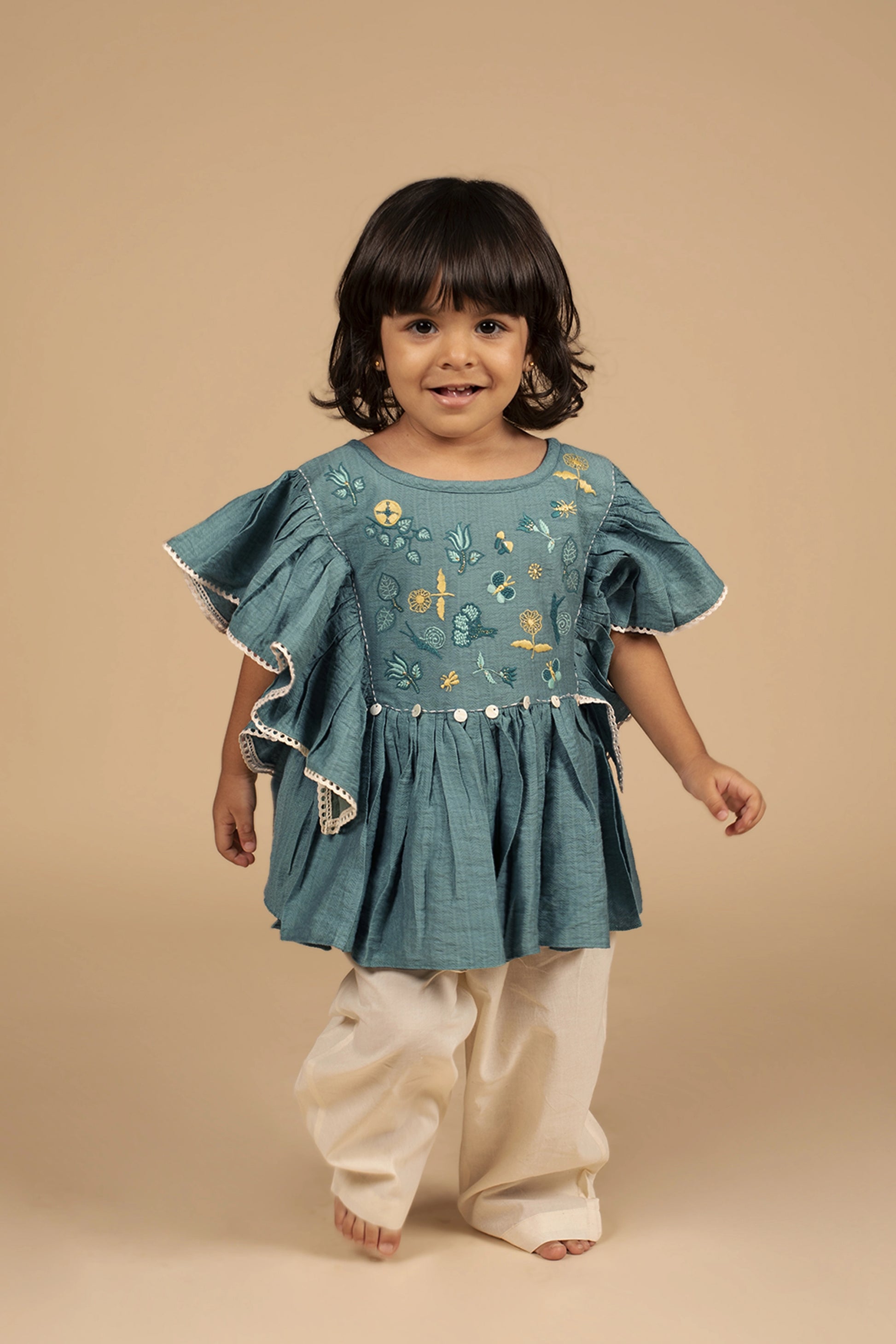 poochkie blue top and pant for kids 