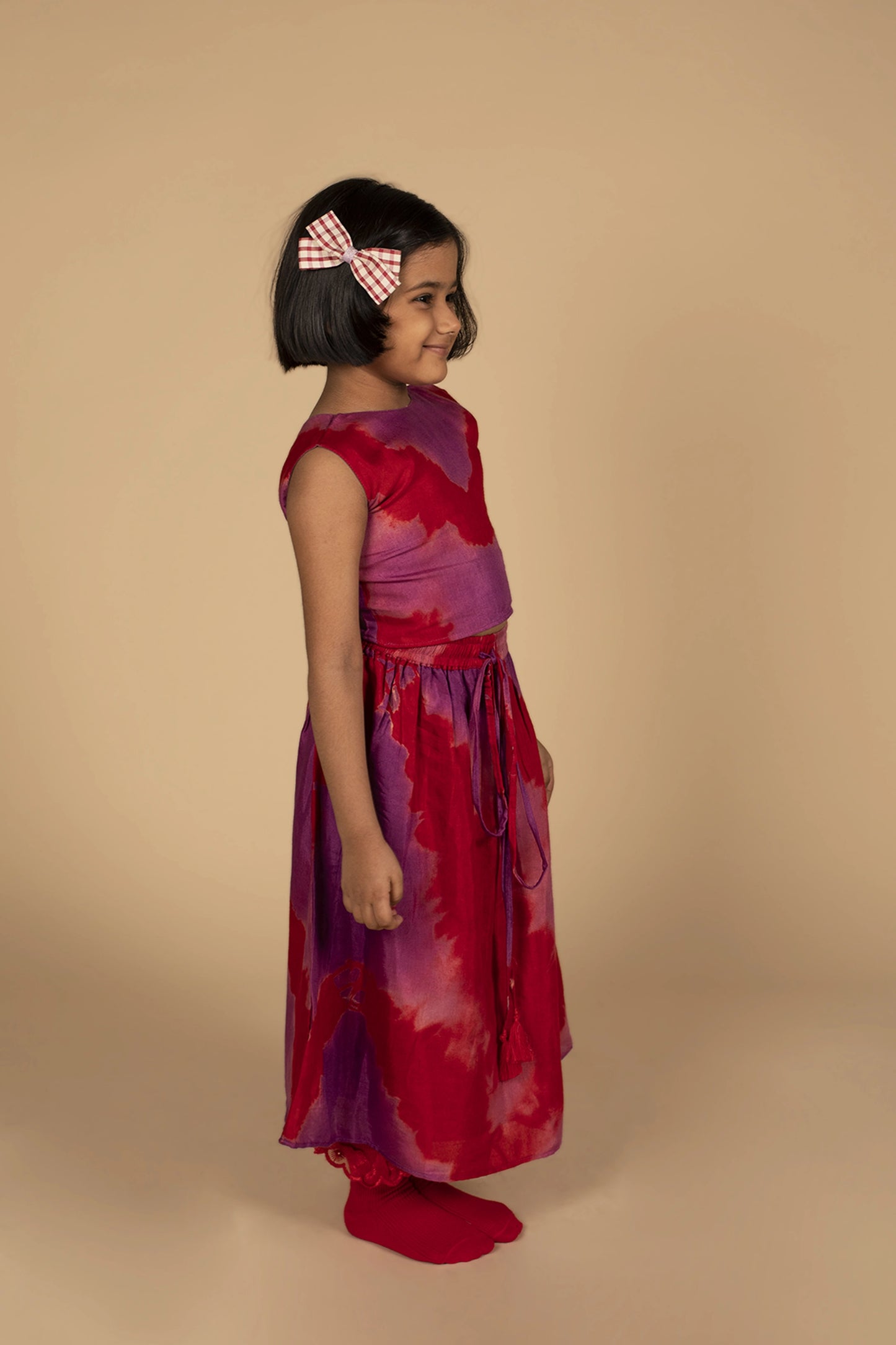 Poochkie pink  lehenga for kids 