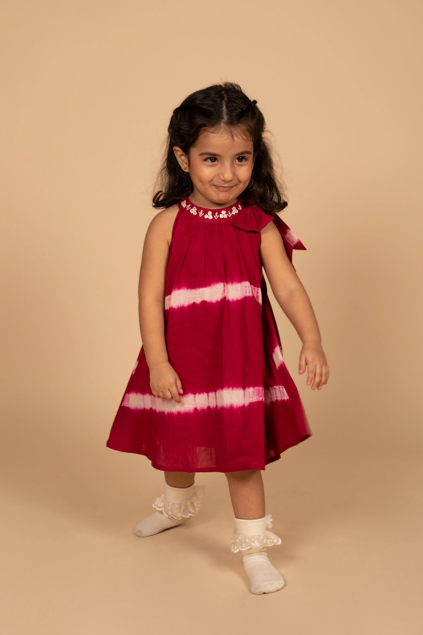 Poochkie pink frock for kids