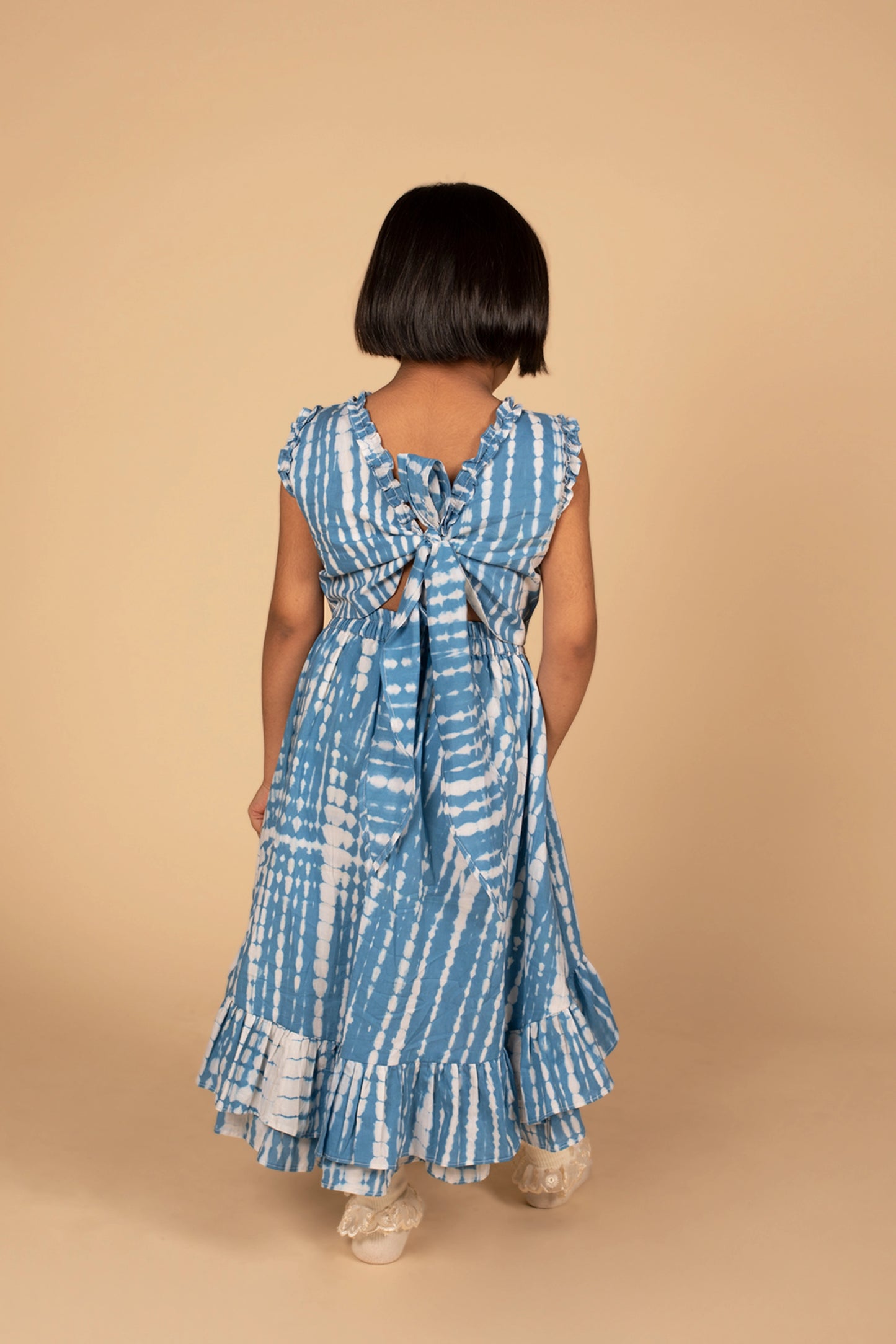 Poochkie blue colour dress for kids