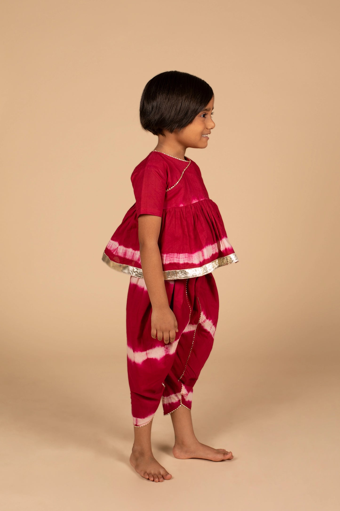 poochkie maroon colour dress for kids