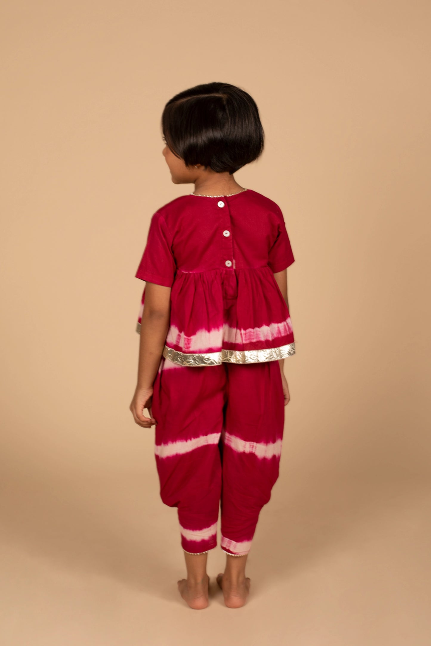 poochkie maroon colour dress for kids