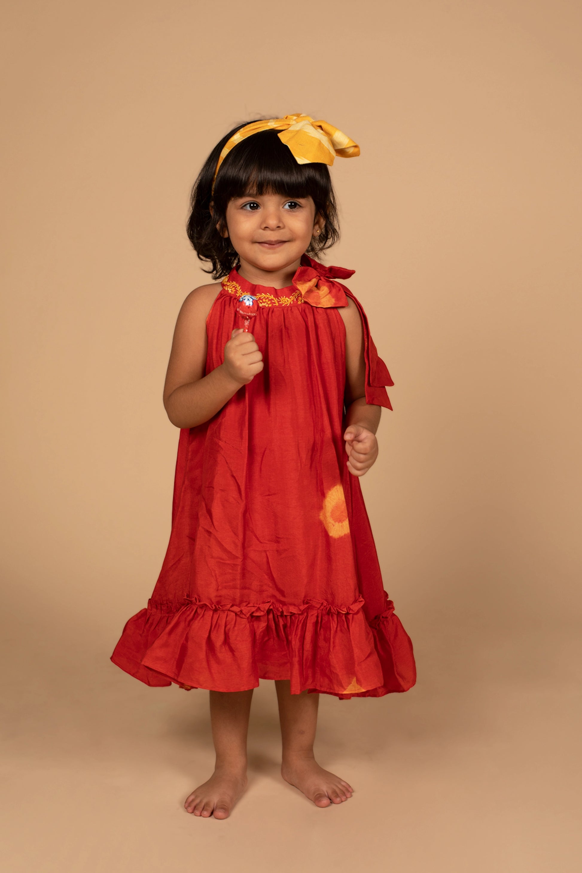 poochkie kids wear red dress