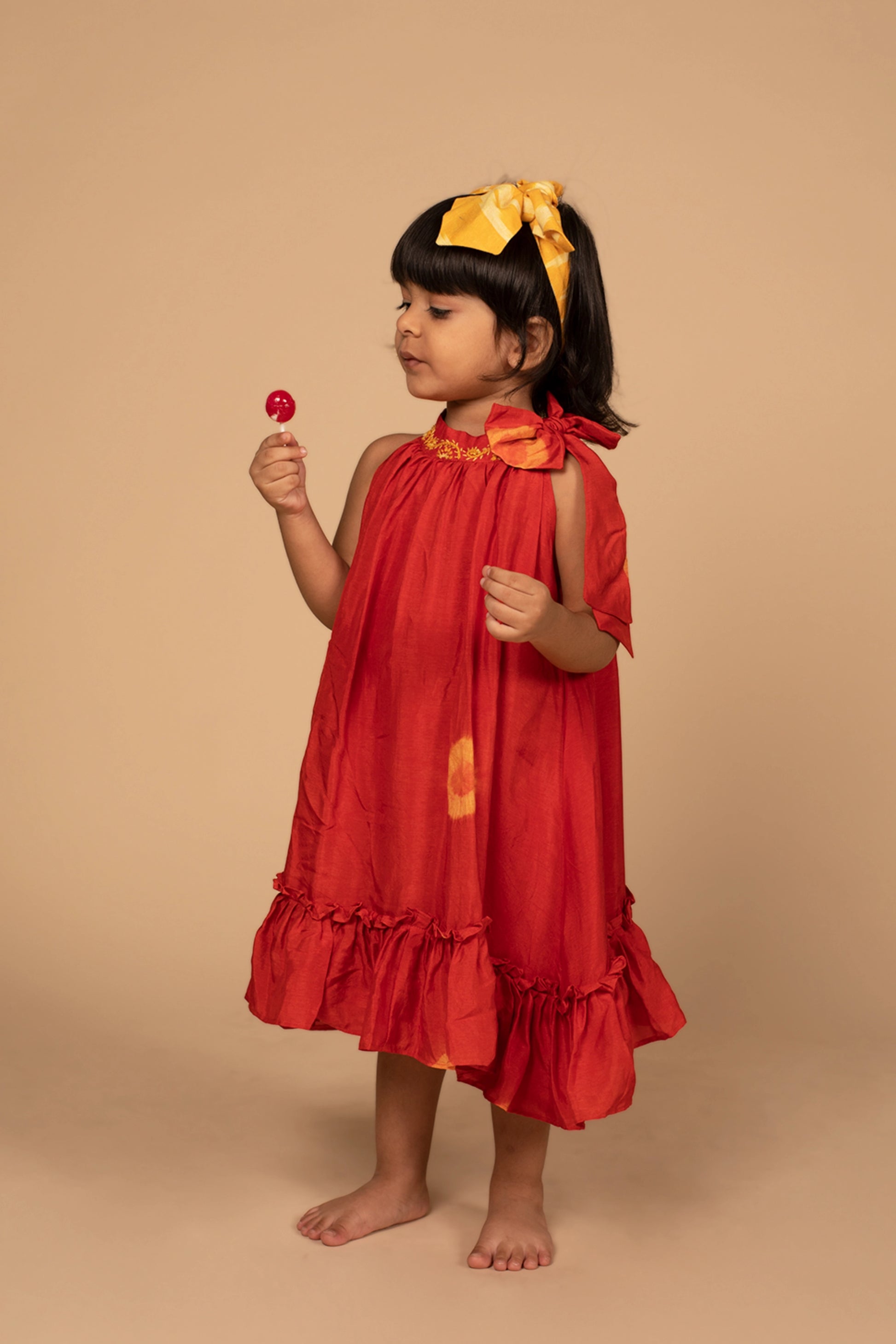 poochkie kids wear red dress