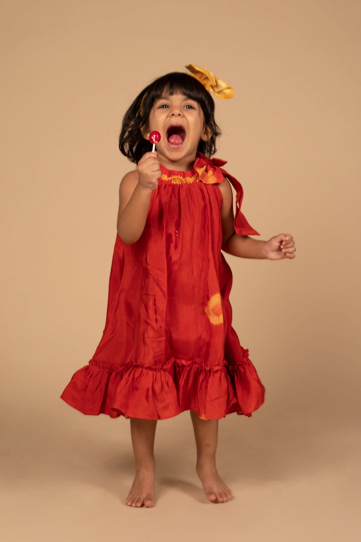 poochkie kids wear red dress