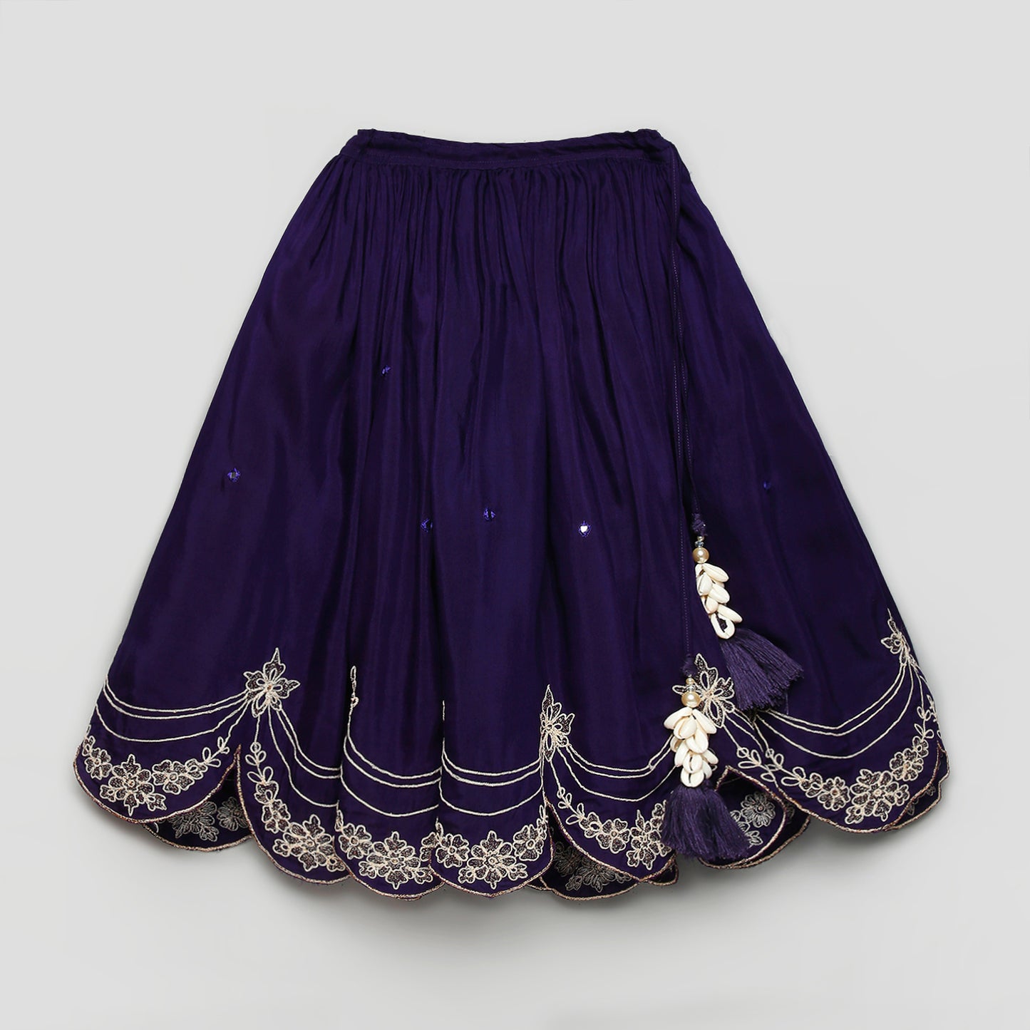 Purple Double Tie-up Lehenga Choli