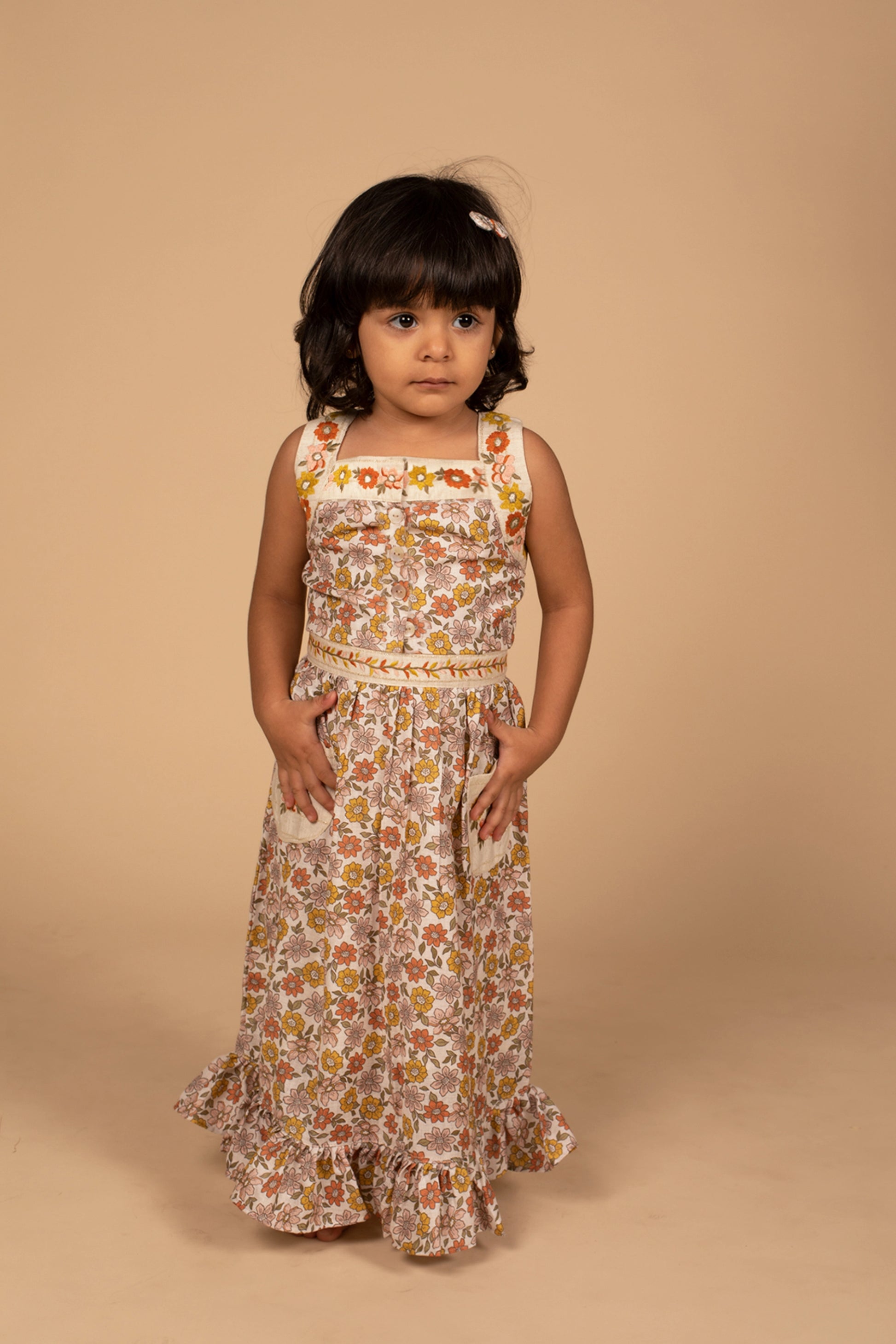 poochkie pista floral dress for kids 