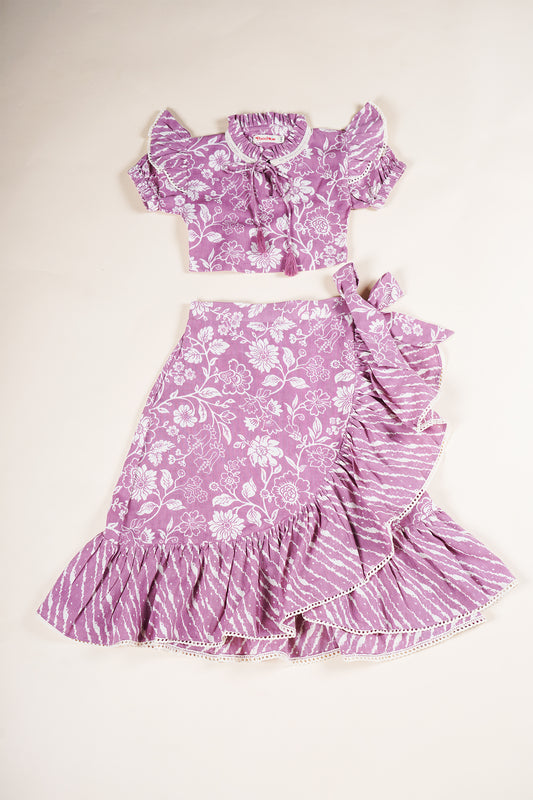 Poochkie  floral pink frock for kids